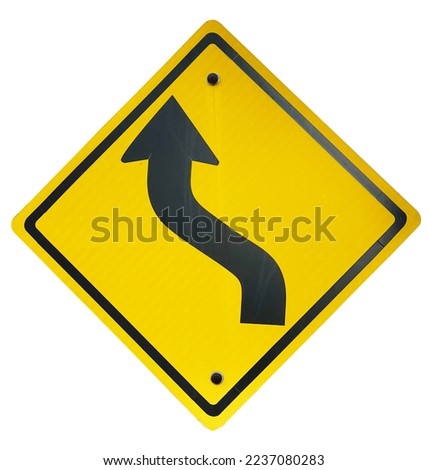 Arrow sign on the road