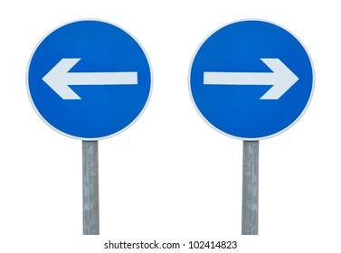 Arrow sign pointing in different direction