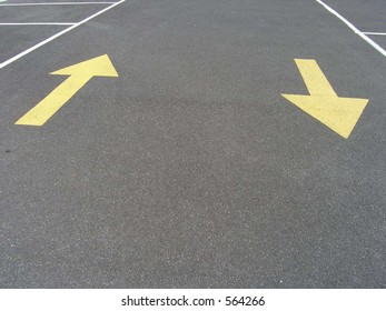 Arrows Indicating Direction On Road Stock Photo 564266 | Shutterstock