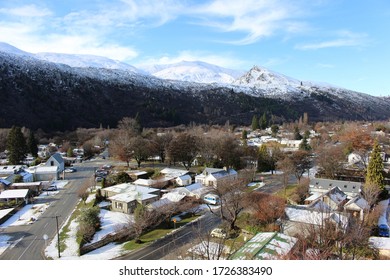 Arrowtown / New Zealand - June 22 2015: Historic Gold Mining Town In The Snow / Winter. Located In Central Otago Region Of The South Island Of New Zealand