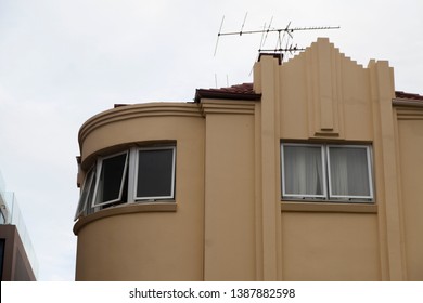 Art Deco Building Yellow Old Australia