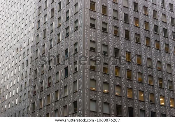 Art Deco Buildingabstract Textured Composition Corporate