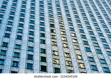 Art Deco Facade Of A Building In Manhattan