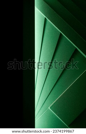 art deco green wall, pattern