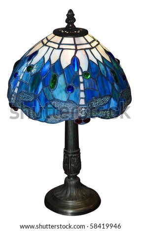 Art Deco Lamp isolated with clipping path