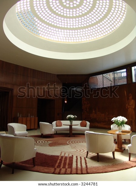 Art Deco Living Room Skylight Dome Stock Photo Edit Now 3244781