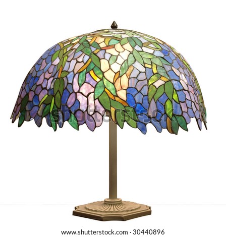 Art Deco Table Lamp isolated with clipping path