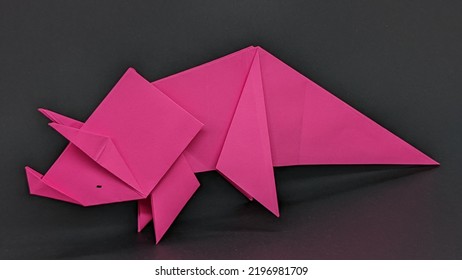 The Art Of Folding Origami Paper Dinosaur Shape