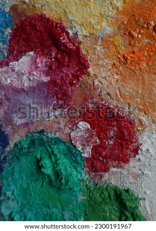 art Oil color painting palette Colorful Background
