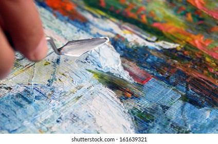 Art Painting With Palette Knife