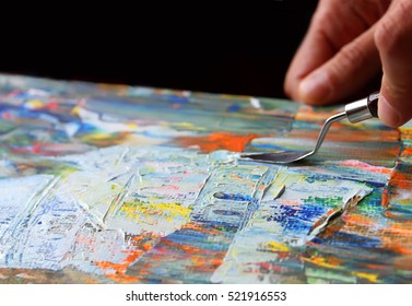 Art Painting With Palette Knife