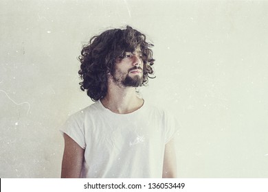 art photo of handsome man, vintage style - Powered by Shutterstock