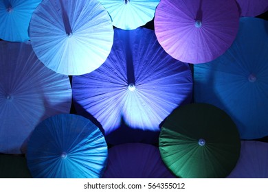 The art of umbrella for backdrop.