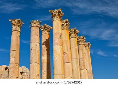 Artemis Or Diana Temple In Jerash Greco-Roman City Or Pompeii Of The East In Northern Jordan, The Middle East, Asia