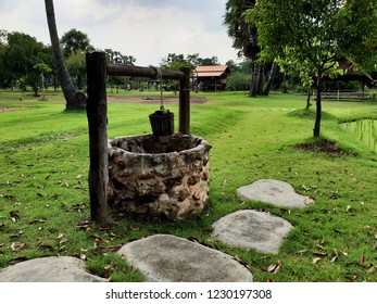 Artesian Aquifer : Groundwater Well In The Garden