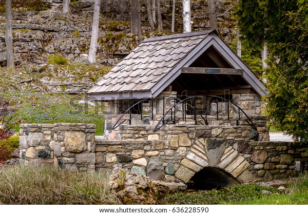 Artesian Spring Summer House Park Beautiful Stock Photo Edit Now