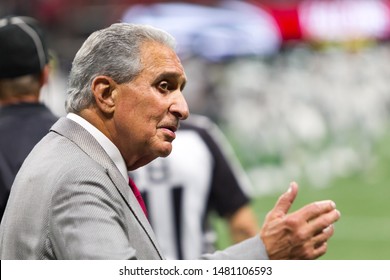 Arthur Blank - Week #3 Of The 2019 NFL Pre-Season Game Atlanta Falcons Host The New York Jets On Thursday August 15th 2019 At The Mercedes Benz Stadium In Atlanta Georgia USA