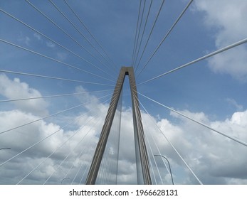 Arthur Ravenel Jr. Bridge seen from below 