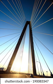 Arthur Ravenel Jr. Bridge at sunset 