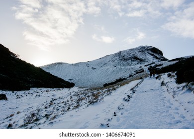 Arthur's Seat In Snow, Edinburgh.