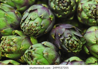 artichokes, fruit, food, vegetable, proper nutrition, keto, diet, health, microbes, green color, background, market, artichoke at the market, bright background with vegetables, sweet, seasoning, taste