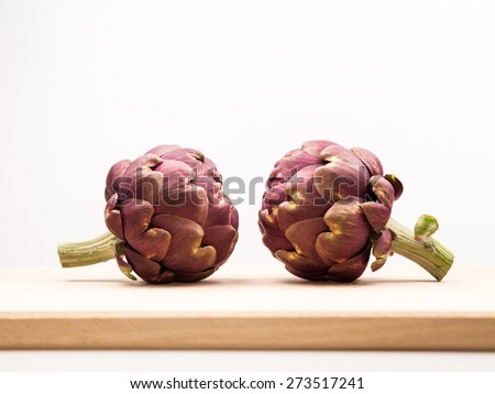 Similar – Image, Stock Photo Artichokes in a market