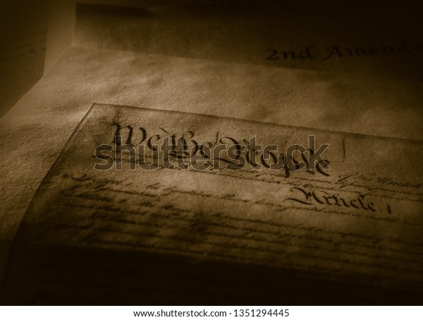 Article One United States Constitution Stock Photo (Edit Now) 1351294445