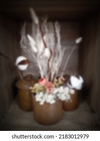 Artificial Flower Blur Background, Low Light Room Photo