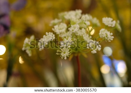 Artificial flowers made eidetic.Artificial flowers used to decorate the rest of the building,making the area beautiful.