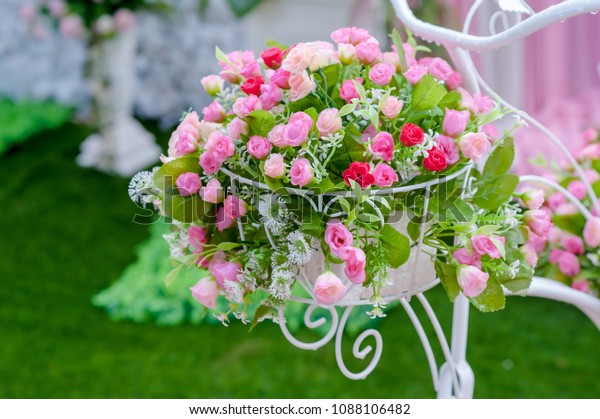 Artificial Flowers Used Wedding Decoration Stock Photo Edit Now