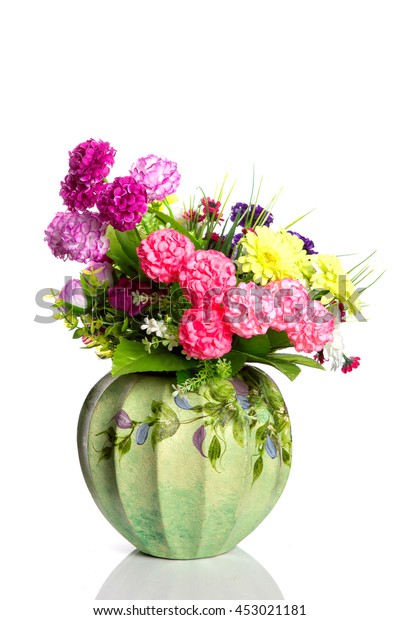 Artificial Flowers Vase Fake Flowers Faked Stock Photo Edit Now