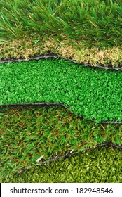 artificial grass astroturf selection isolated on white