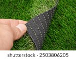 Artificial Grass Installation: Revealing Turf Backing Structure