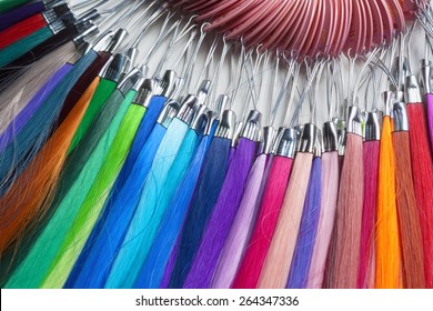 Artificial Hair Used For Production Of Wigs And Extensions