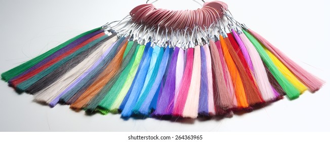 Artificial Hair Used For Production Of Wigs And Extensions