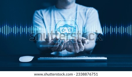 Artificial Intelligence (AI) as it explores the realms of sound generation from text inputs, Technology and creativity as AI processes textual prompts to produce mesmerizing audio outputs