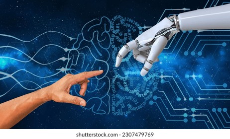 Artificial intelligence assistance between humans and robots