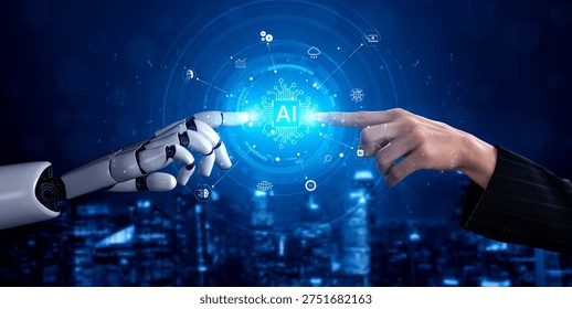 Artificial intelligence at the center of a connected ecosystem enabling automation, analytics, cloud computing and smart services. Corpus