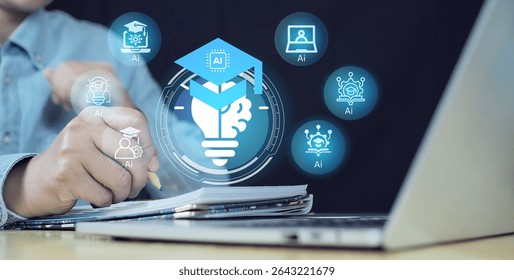 Artificial Intelligence in Education with Smart Learning Interface. (AI) integrated into the education system, including smart learning platforms, virtual tutors, and personalized learning analytics. 