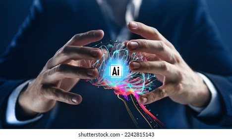 Artificial Intelligence and Machine Learning technology concept. Neural network