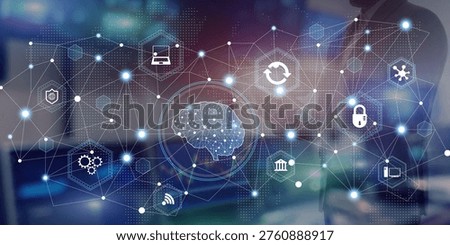 Artificial Intelligence Network and Digital Security Ecosystem in Modern Business.