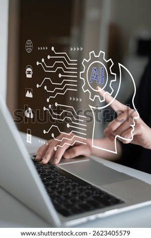 Artificial intelligence technology ai digital innovation image generation chatbot business dashboard data analysis marketing innovation network assistance automation system software machine learning