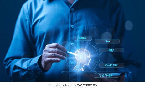 Artificial intelligence transforms language barriers, providing international services by learning, translating information, facilitating seamless communication, conversation across diverse linguistic