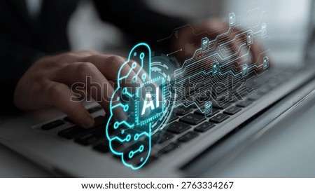 Artificial intelligence using AI neural processing and circuit to transform AI data into actionable output by smart automated AI reasoning science. Future of cognitive tech deep learning NPU. Corpus