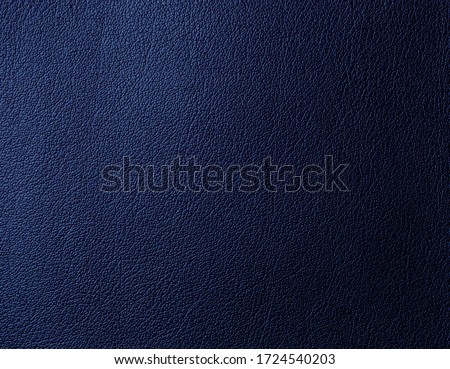 Artificial leather of blue color. Artificial leather texture