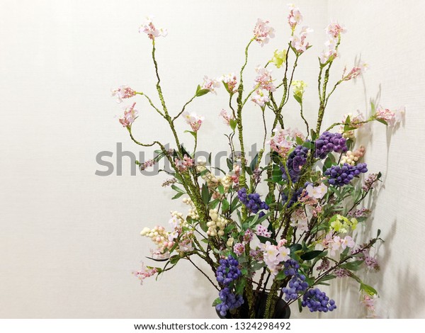 Artificial Rose Flowers Vase On White Stock Photo Edit Now