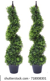 Artificial Spiral Topiary Boxwood Twist