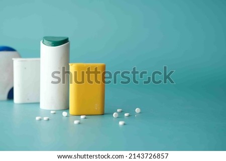 artificial sweetener container on table 