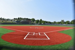 Artificial Turf On A Softball Field