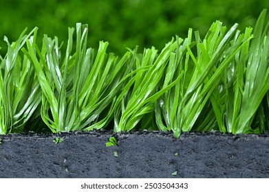 Artificial turf of Soccer football field - Powered by Shutterstock